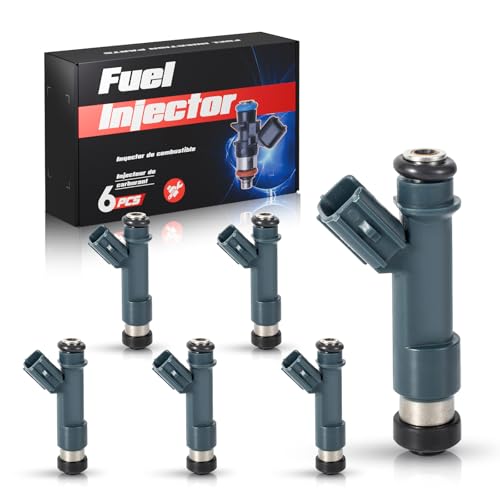 ENA Fuel Injector for FJ1083 2320909100 2320909100 8002119N Compatible with Toyota Tacoma Tundra V6 40L 2006 2007 2008 2009 2010 2011 2012 2013 2014 2015 Set of 6 - Image 1