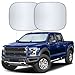 Autovir Truck Windshield Sun Shade Foldable Front Windshield Sunshade for Pickup Truck Heat UV Protection Premium Reflective DualLayer Design Large 325 x 36 - Image 2