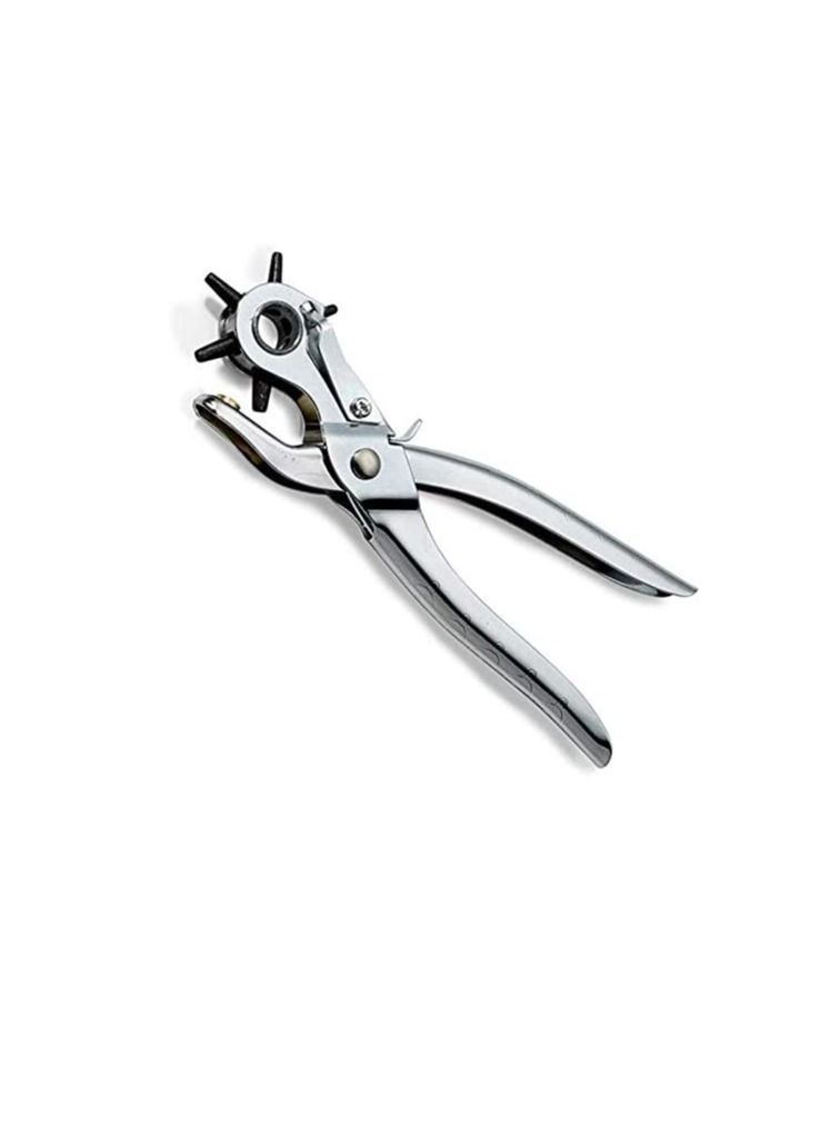 Leather Belt Hole Punch Plier Eyelet Puncher Revolve Sewing Machine Bag Setter Tool Watchband Strap Household leathercraft  - Image 1