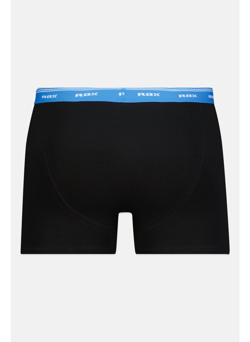 RBX Men 3 Pieces Brand Logo Boxer, Grey/Navy  - Image 4