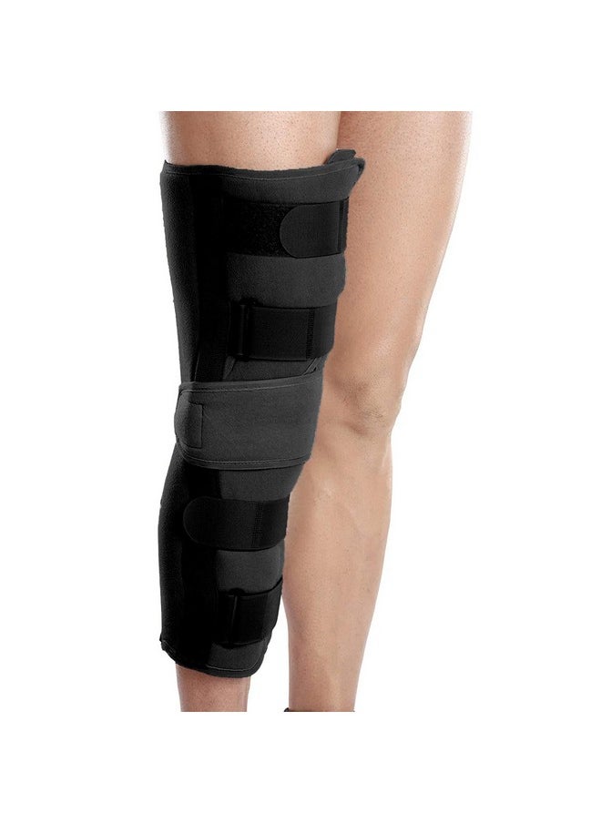 Wonder Care - Knee Immobilizer Brace For Knee Support For Dislocation Injuries Ligament Tear Wraparound Knee Stabilizer Splint For Men & Women (19” Long) (4Xl) - Image 1