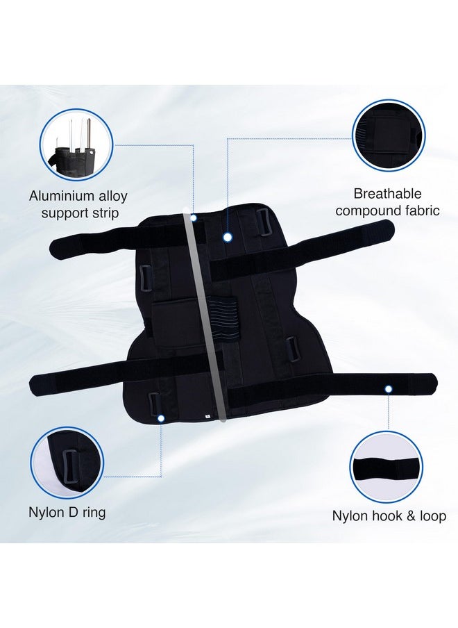 Wonder Care - Knee Immobilizer Brace For Knee Support For Dislocation Injuries Ligament Tear Wraparound Knee Stabilizer Splint For Men & Women (19” Long) (4Xl) - Image 1