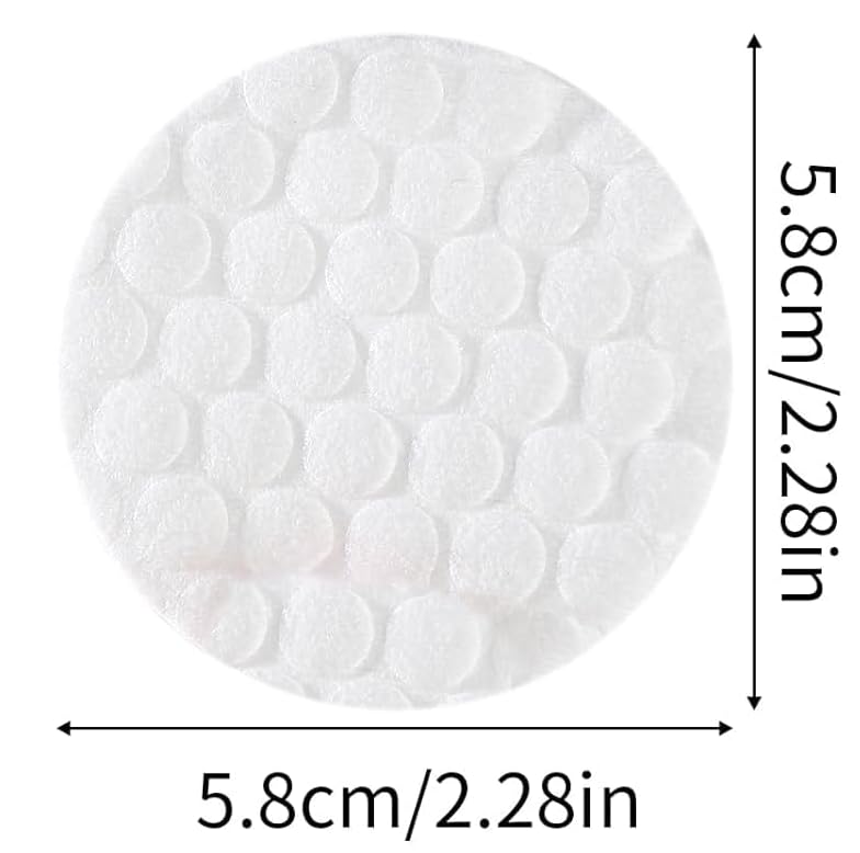 100% Pure Cotton Rounds for Face,100 Count Makeup Remover Pads Pearl Cotton Sheet,Hypoallergenic, Lint-Free,For Sensitive Skin Beauty and Personal Care,Pack of 100 Cotton Pads - Image 1
