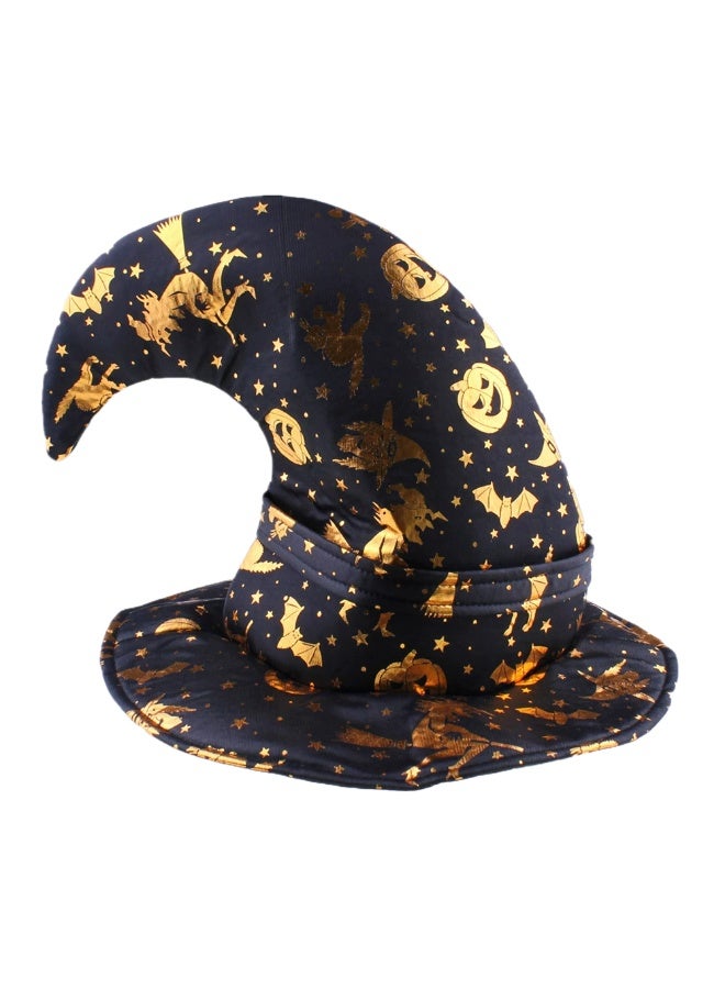 Halloween Ball Party Hats: Witch Hat, Wizard Hat, Veil Hat, Printed Pumpkin Hat, Black Pointed Hat - Image 5