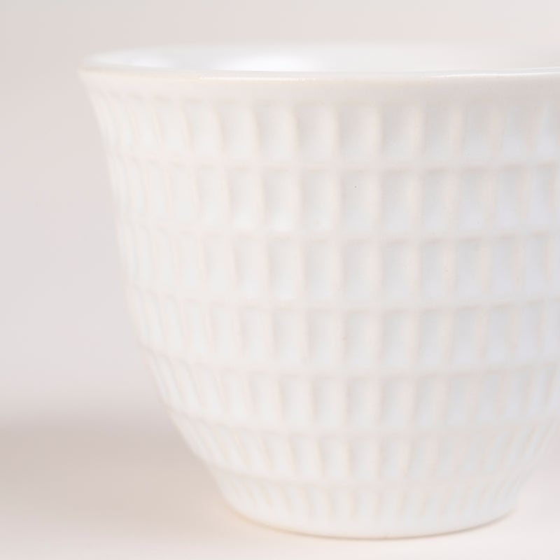 Dallaty white porcelain and glass Tea and coffee cups set 18 pcs - Image 4
