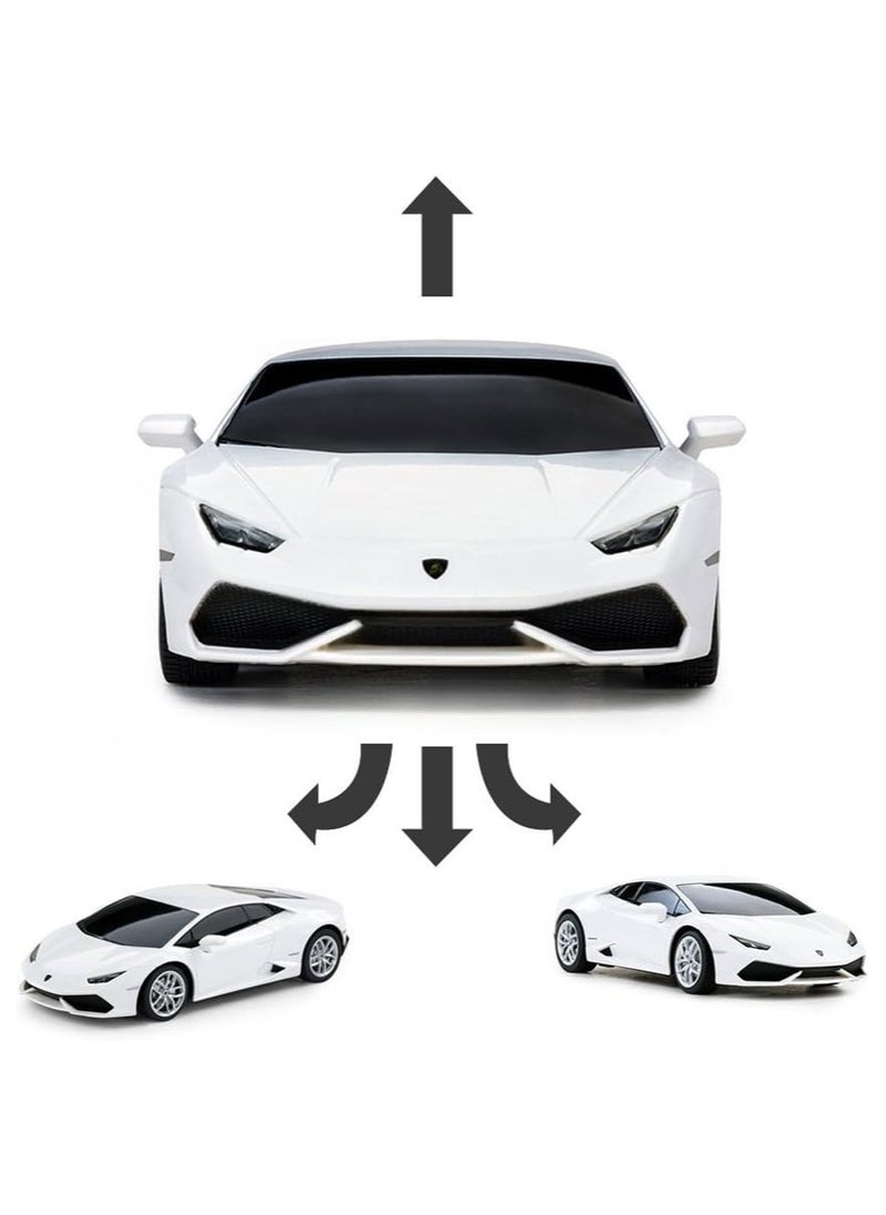 RASTAR 1:24 Scale Official Licensed Lamborghini HURACÁN Electric Remote Control Sport Racing Hobby Toy Car, RC Car Model Vehicle Gift for Boys, Girls, Teens and Adults -  White  - Image 5