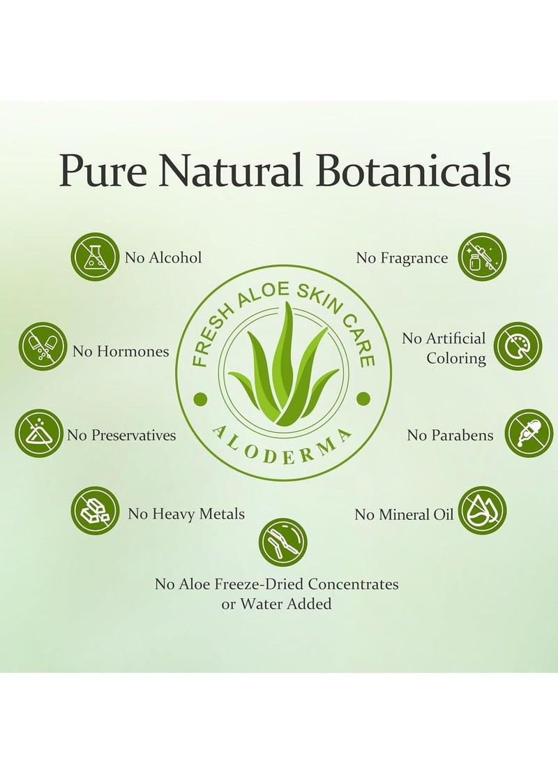 Aloderma Aloderma 99% Organic Aloe Vera Gel Made within 12 Hours of Harvest, Refreshing Travel Size Aloe Vera Gel for Face & Body, Cooling, Soothing Instant Relief for Skin & Sunburn, Hydrating Aloe Gel, 1.5oz  - Image 5