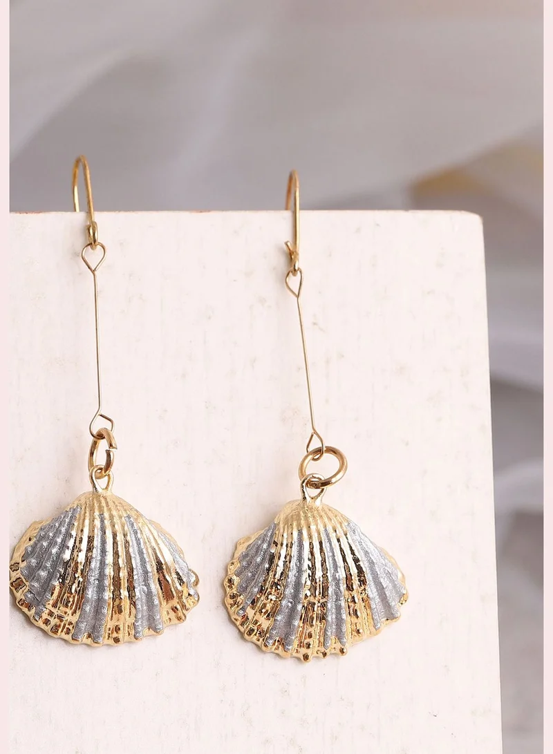 SOHI Gold Plated Party Designer Drop Earring For Women