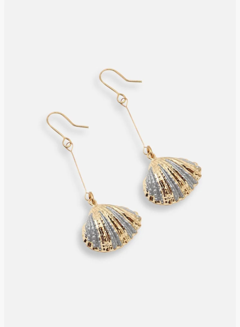 SOHI Gold Plated Party Designer Drop Earring For Women