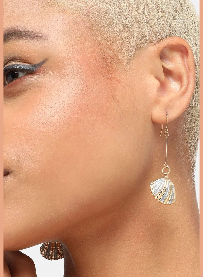 SOHI Gold Plated Party Designer Drop Earring For Women