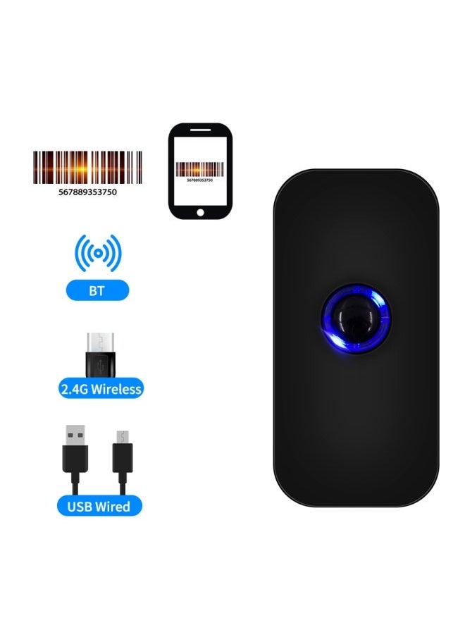 NIBEMINENT Handheld 3-In-1 Barcode Scanner Black  - Image 5