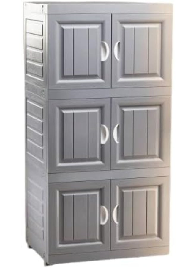 وحدة تنظيم ملابس وأغراض متعددة الاستخدامات 3 أدوار لغرف النوم والمطبخ بتصميم عصري وخامات عالية الجودة - Image 4