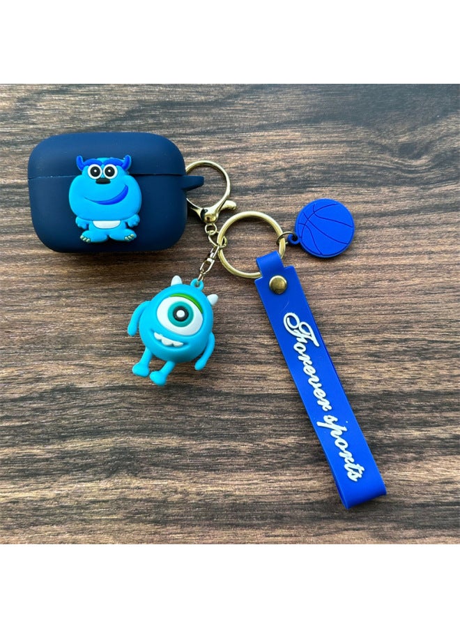 Suitable For Vivo TWS 4 Wireless Bluetooth Headset Protective Cover IQOO TWS 2 Cartoon Silicone Soft Case-Colour:56 Pendants-Model:vivo TWS 4