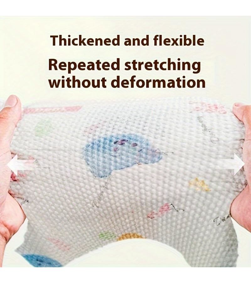 30pcs Strong Absorbent Kitchen Cleaning Paper Random Stamping For Wet And Dry Use Oil Stain Removal - Image 3