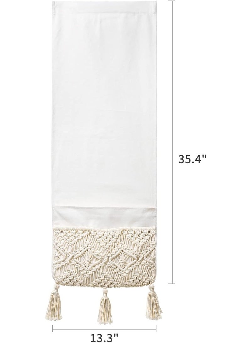 انتيكيانو مُنظِّم ذراع مكرمي – ديكور يدوي من القطن – المقاس ‎35.4×13.3‎ بوصة - Image 2