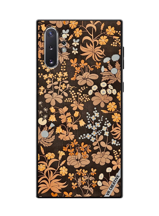 VR CREATIVE Protective Case Cover For Samsung Galaxy Note10 Plus 5G Brownie Flower Design Multicolour - Image 1