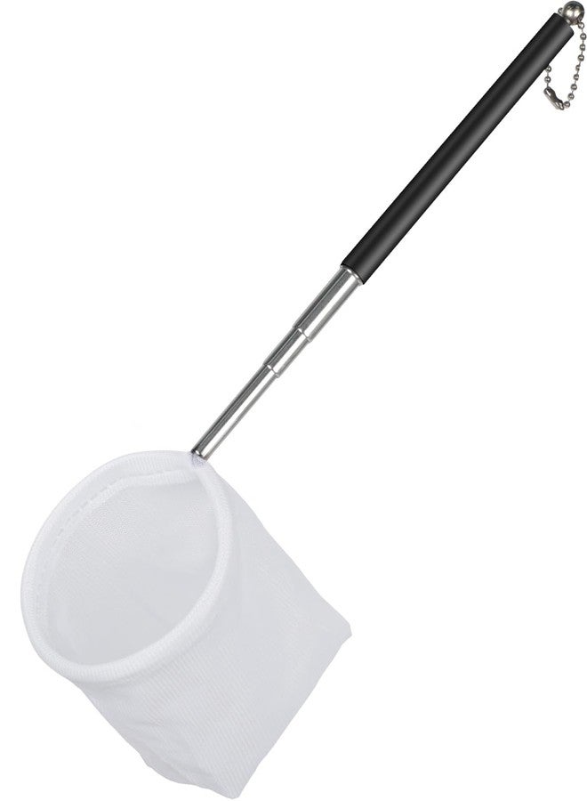 Pawfly Aquarium Shrimp Net - 3 Inch Tiny Fish Tank Net With Extendable Stainless Steel Handle, Soft Round Fine Mesh for Baby Fish, Food Residue, and Debris Skimming in Tanks & Small Ponds - Image 1