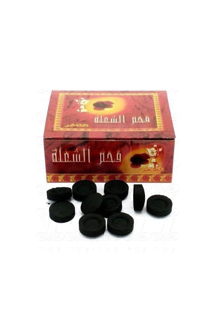 فحم سريع الاحتراق للبخور والشواء والشيشة (50 قطعة) - Image 1