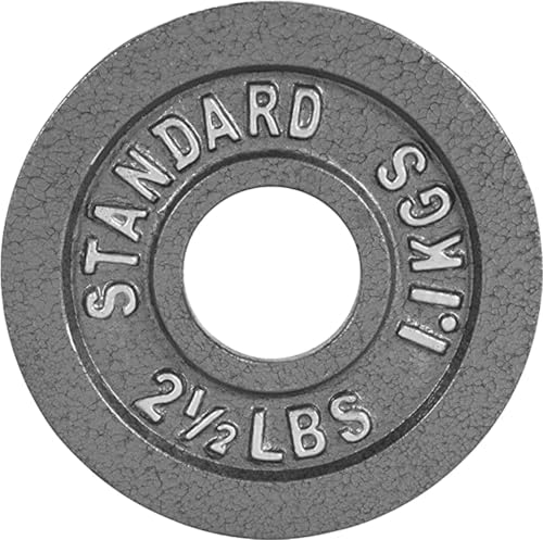 CAP Barbell Olympic 2-Inch Weight Plate, Gray, 2.5 LBS - Image 1
