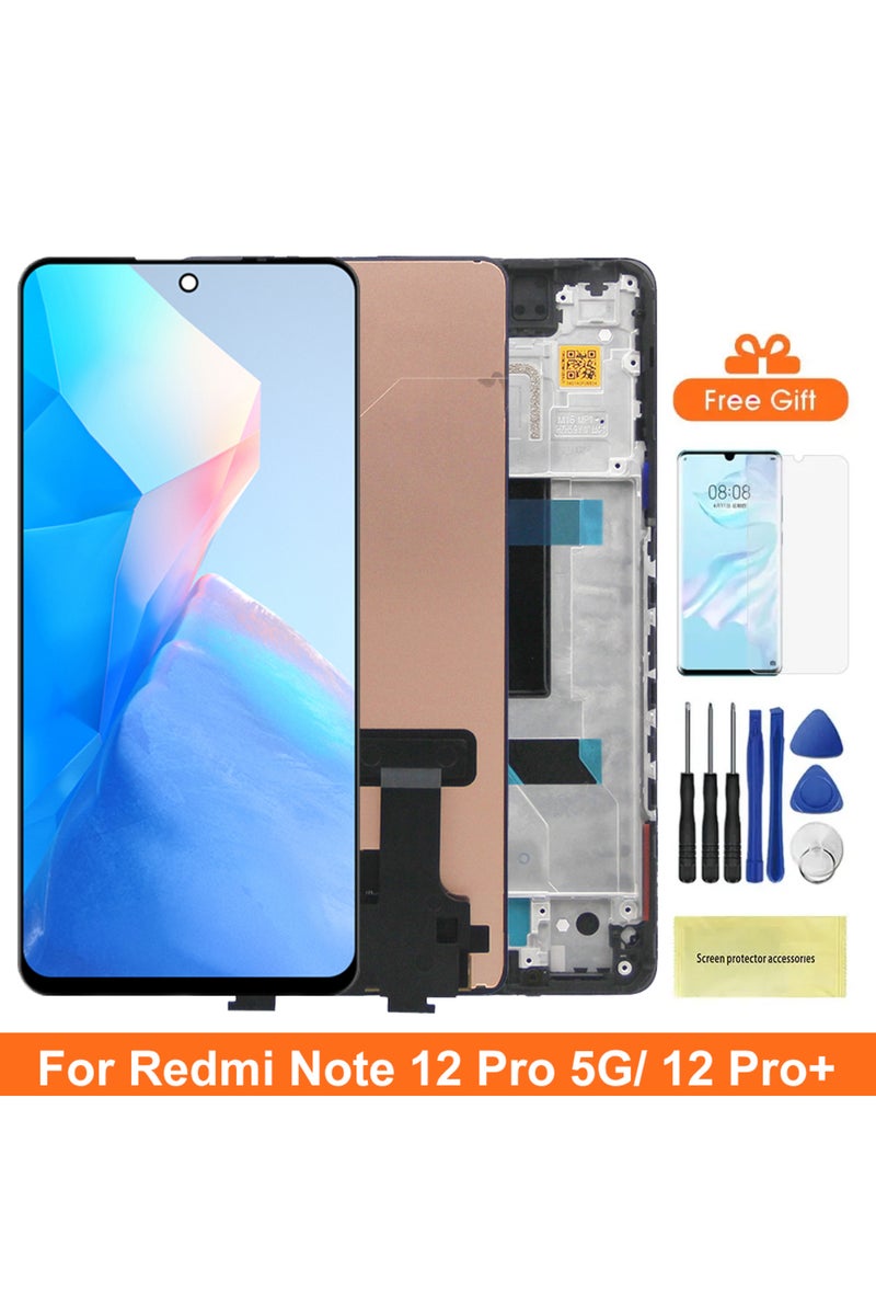 erorex Screen for Xiaomi Redmi Note 12 Pro+ / 12 Pro Plus Lcd Display Touch Screen Digitizer with Frame ... - Image 2