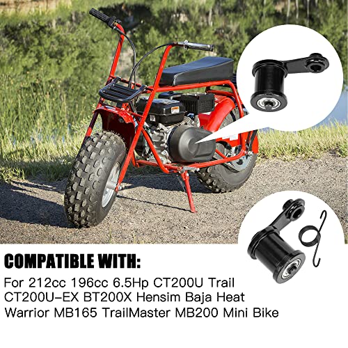 GREHUA Chain Tensioner with 1-3/4" Roller Spring Master Link for 212cc 196cc 6.5Hp CT200U Trail CT200U-EX BT200X Hensim Baja Heat Warrior MB165 Massimo TrailMaster MB200 Falcon 200 Mini Bike Parts - Image 3