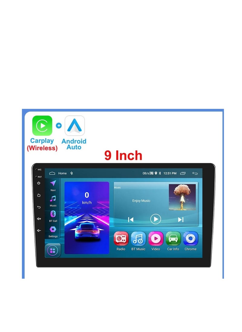 Toyota Prado from 2010 to 2013 car screen from the car's infotainment system. It runs on Android and supports features such as Apple CarPlay and Android Auto, allowing you to easily connect your smartphone. It also offers a high display resolution of up to 1080 pixels, making it excellent for displaying information and maps clearly.
