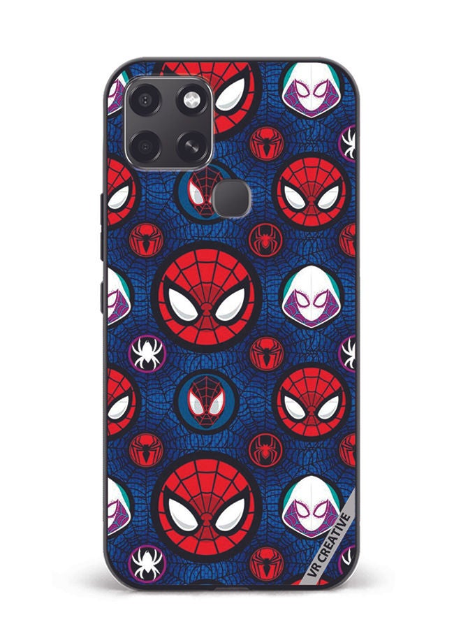 VR CREATIVE Protective Case Cover For Infinix Smart 6 Spiderman Design Multicolour - Image 1