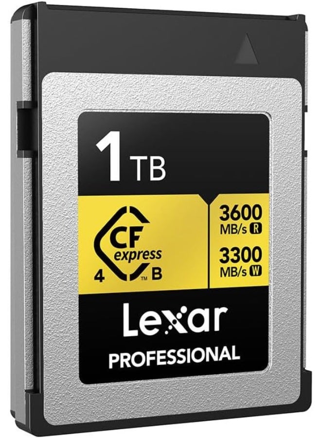 Lexar Professional 1TB Gold CFexpress 4.0 Type B Memory Card Up To 3600MB/s Read And 3300MB/s Write Speed (LCXEXP4001T-RNENG) 1 TB - Image 3