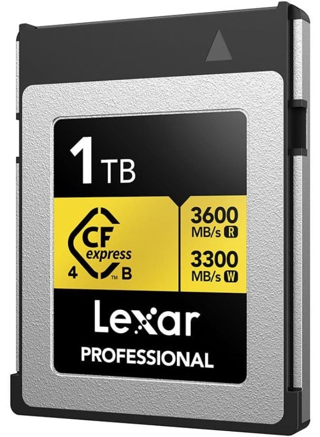 Lexar Professional 1TB Gold CFexpress 4.0 Type B Memory Card Up To 3600MB/s Read And 3300MB/s Write Speed (LCXEXP4001T-RNENG) 1 TB - Image 2