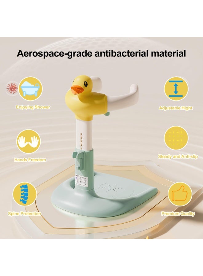 والالا حوض استحمام للأطفال مع حامل دش، حامل استحمام للأطفال قابل للتعديل ومضاد للانزلاق، حامل استحمام محمول مضاد للانقلاب للأطفال من عمر 8 إلى 36 شهرًا - Image 2