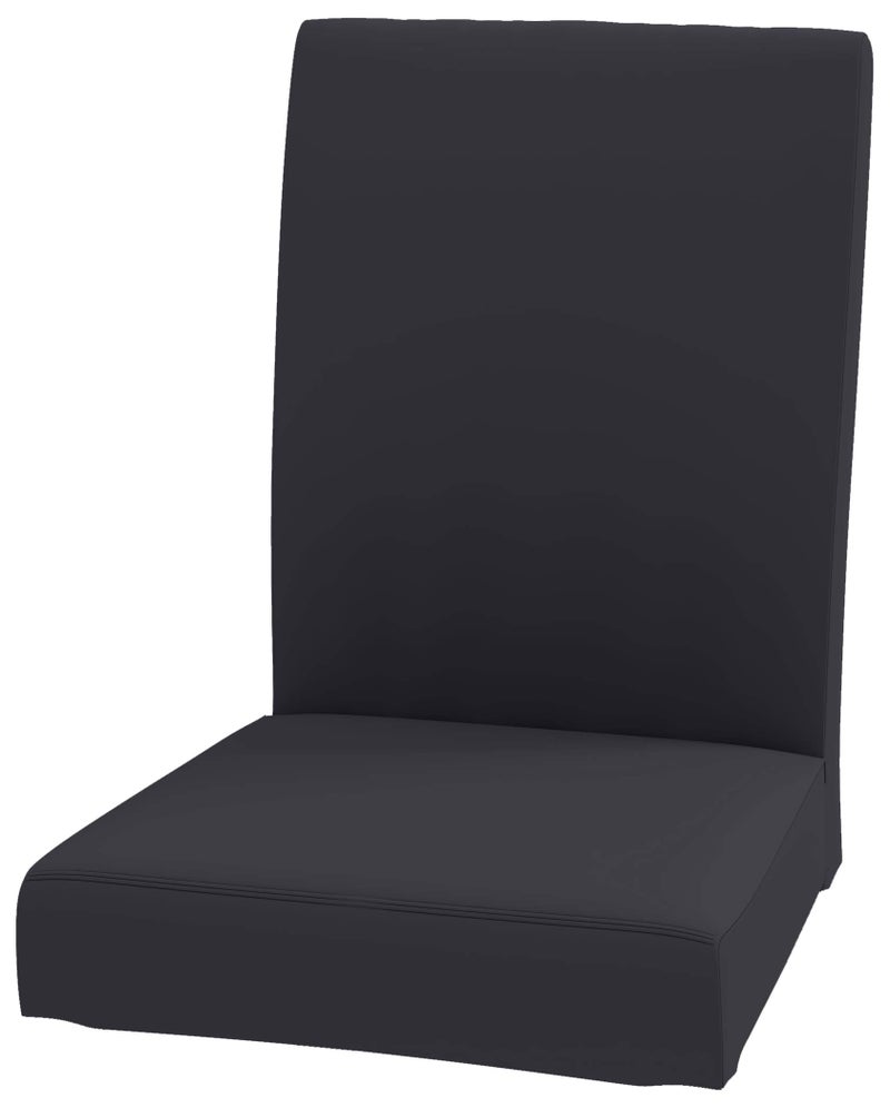 HomeTown Market The Durable Henriksdal Chair Cover Width 208 Replacement is Custom Made for IKEA Dining Chair Cover Or Slipcover Polyester Flax Dark Gray