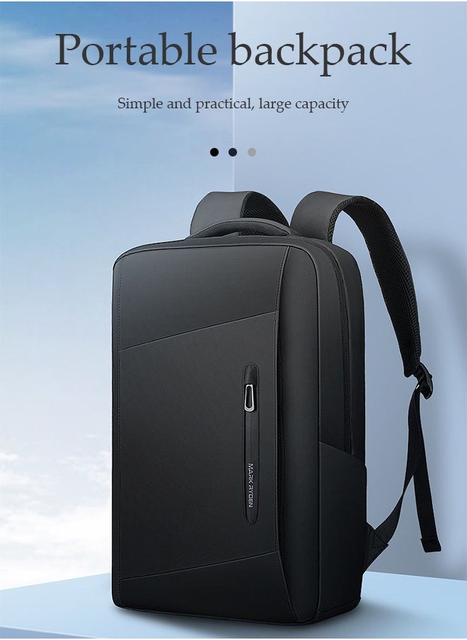 Generic - Slim Backpack for Men, 15.6 Inch Laptop Backpack, 3 in 1 Waterproof High Tech Backpack with Removable Buckle , Business Backpack Ideal for Working, Daily Life - Image 1