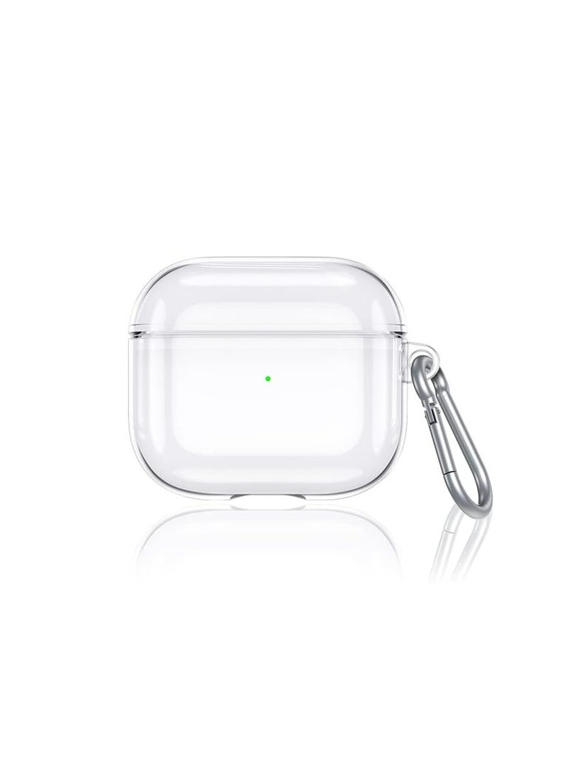 Generic Transparent Case for Airpods Pro 2nd,Cover Case Clear Silicone Case for Airpods Pro 2 with Carabiner Keychain[Shockproof & Support Wireless Charging & LED Indicator]  - Image 1