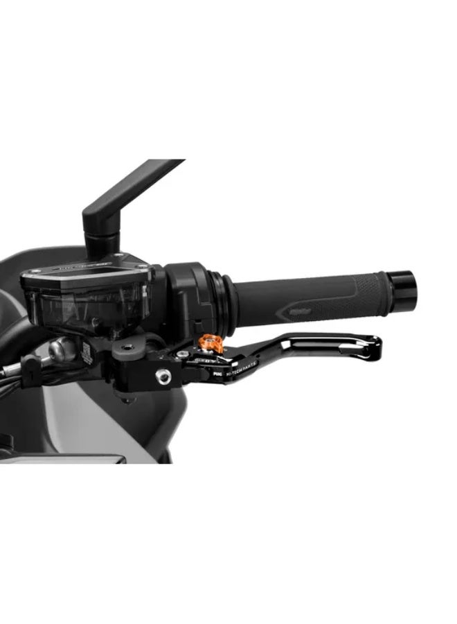 Puig 4.0 Clutch Lever Short – Black with Black Selector / Orange
