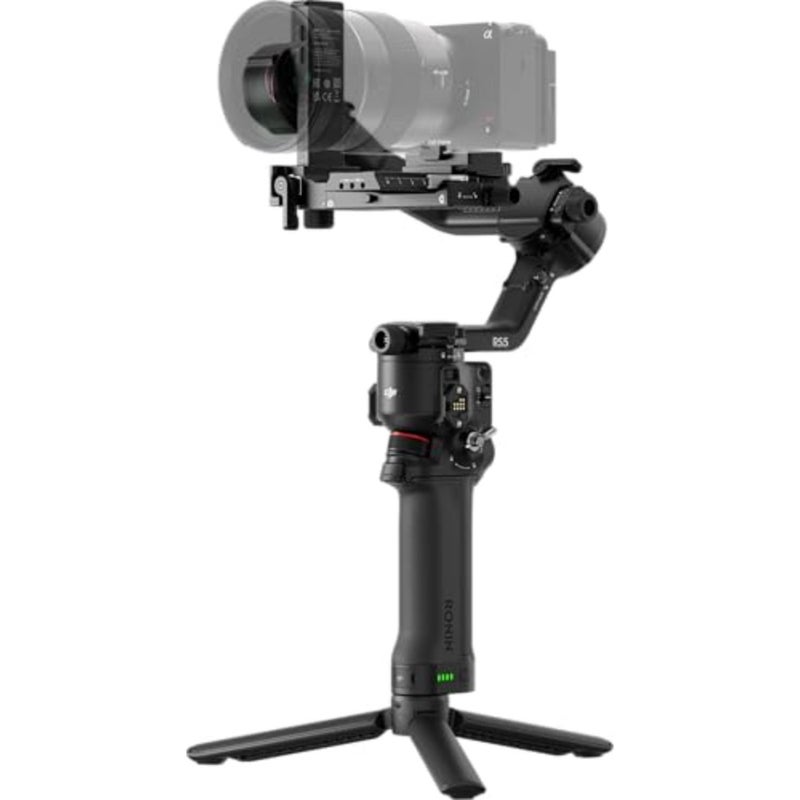 مجموعة RS 5، مثبت جيمبال لكاميرا Canon/Sony/Panasonic/Nikon/Fujifilm، تتبع ذكي، مقبض حقيبة إلكتروني، مقابض ضبط دقيقة، إصدار دولة الإمارات العربية المتحدة، ضمان رسمي - Image 4
