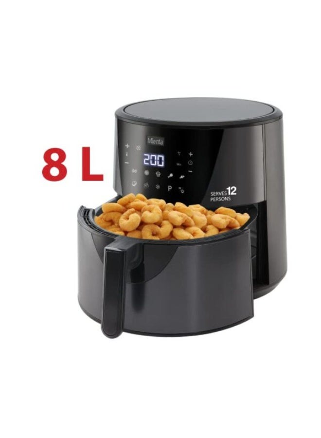 ميانتا مقلاة هوائية 8 لتر 1700 وات AF47634A اسود حجم عائلي - Image 2