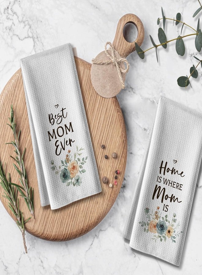 Hcaredee Kitchen Towels Gifts for Mom from Daughter Son, Funny Joked Dishcloth,16 * 24,2Pack, Microfiber Dish Towel,Hilarious Absorbent Hand Tea Towel,Mama Birthday Christmas - Image 3