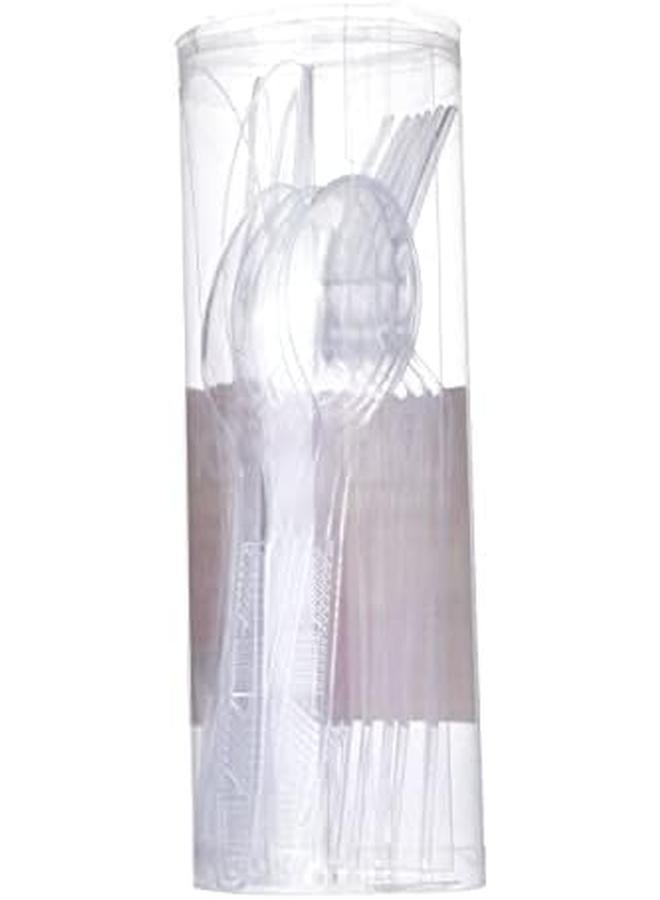 Orinex Plastic Cutlery Set 18 Pcs Clear 6281063440758 - Image 3