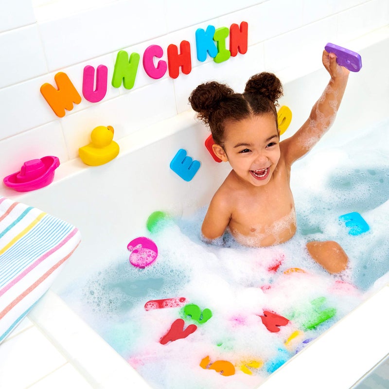 MunchkinÂ® Learnâ„¢ Bath Letters and Numbers 36pc Toddler Bath Toy - Image 2