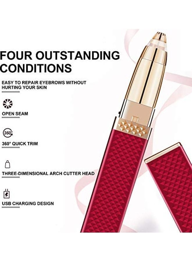NIBEMINENT Portable Painless Precision Eyebrow Trimmer Multicolour - Image 4