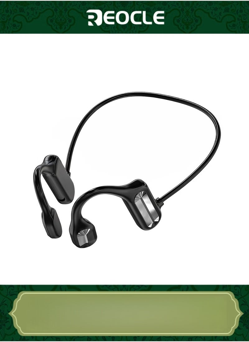 REOCLE Bone Conduction Headphones Premium Open-Ear Wireless Bluetooth Sport Headphones Sweatproof Waterproof Wireless Earphones for Running & Gym & Hiking & Cycling - Image 1