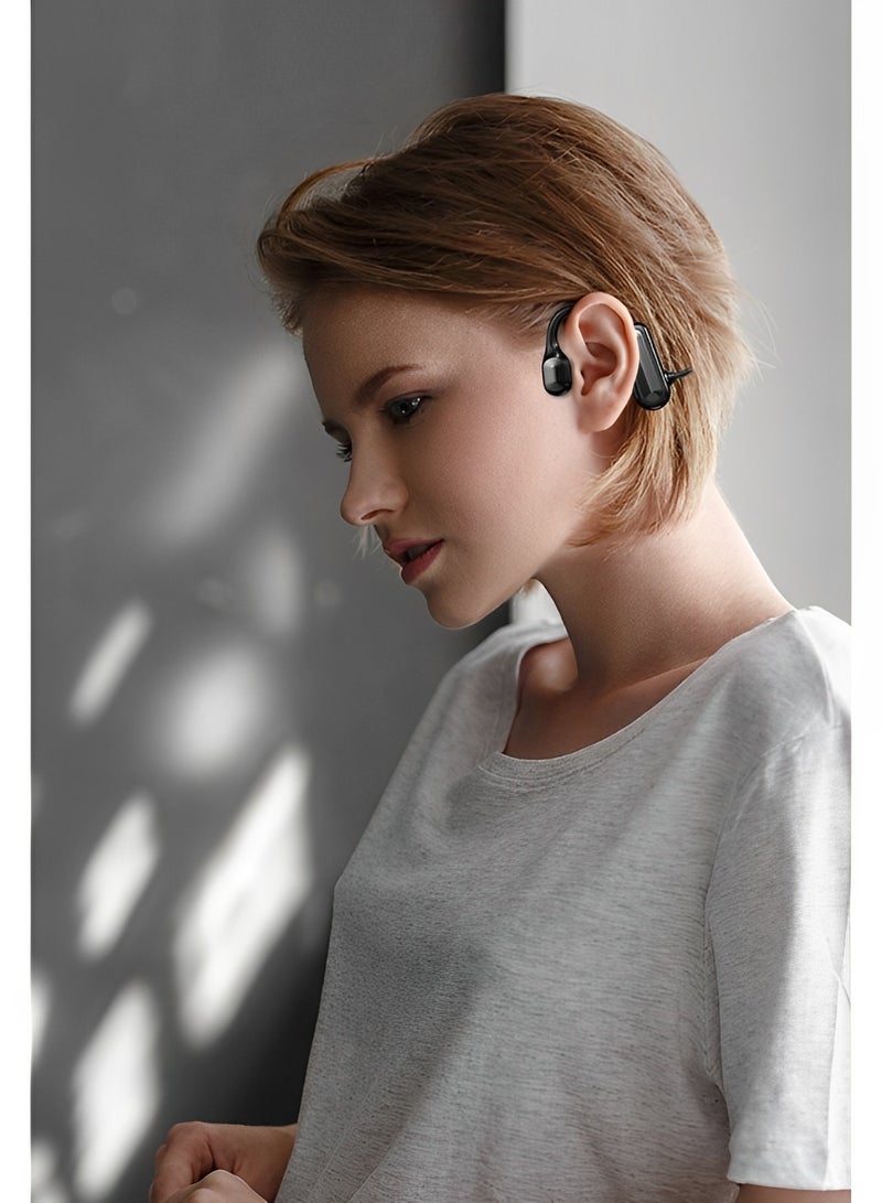 REOCLE Bone Conduction Headphones Premium Open-Ear Wireless Bluetooth Sport Headphones Sweatproof Waterproof Wireless Earphones for Running & Gym & Hiking & Cycling - Image 3