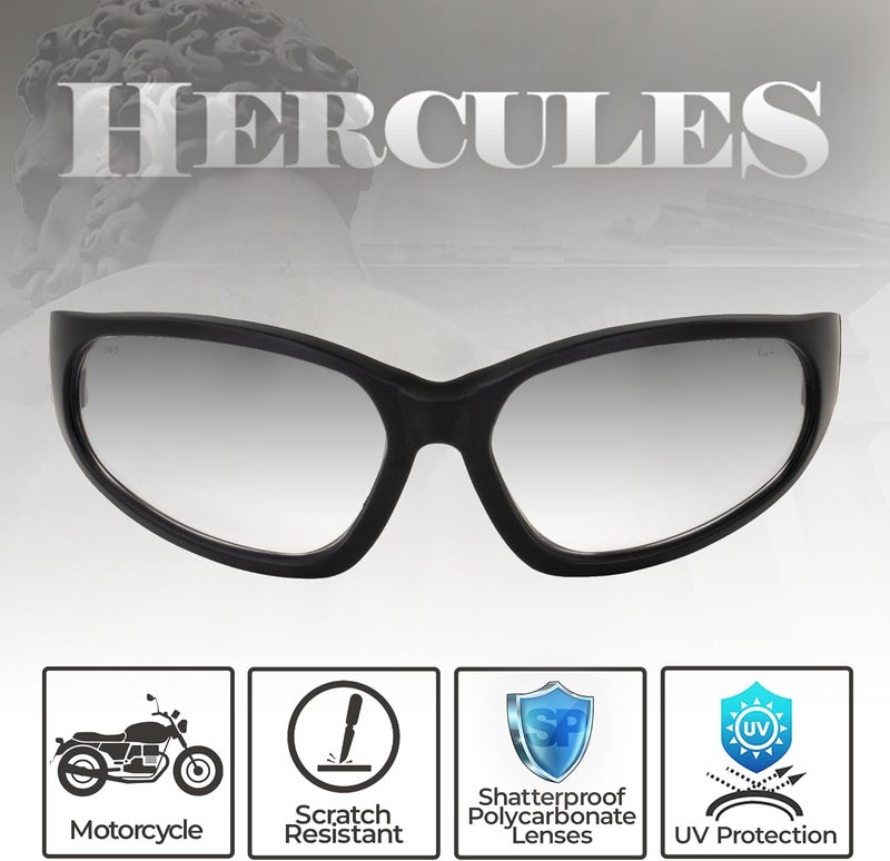 Global Vision Hercules Auto-Darkening Photochromic Sunglasses for Men - Clear to Smoke Transitional Lenses - Image 4