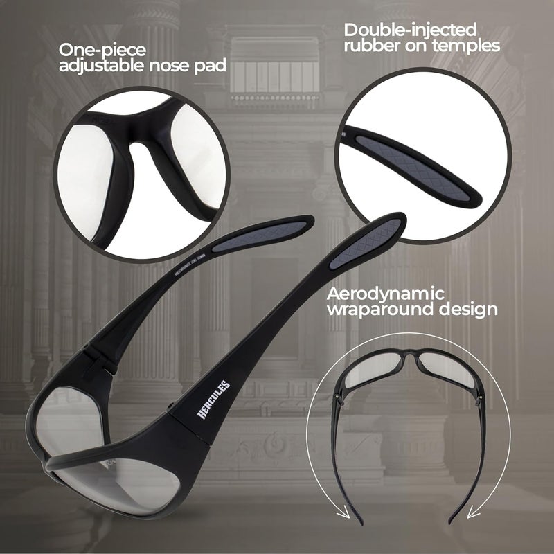 Global Vision Hercules Auto-Darkening Photochromic Sunglasses for Men - Clear to Smoke Transitional Lenses - Image 3