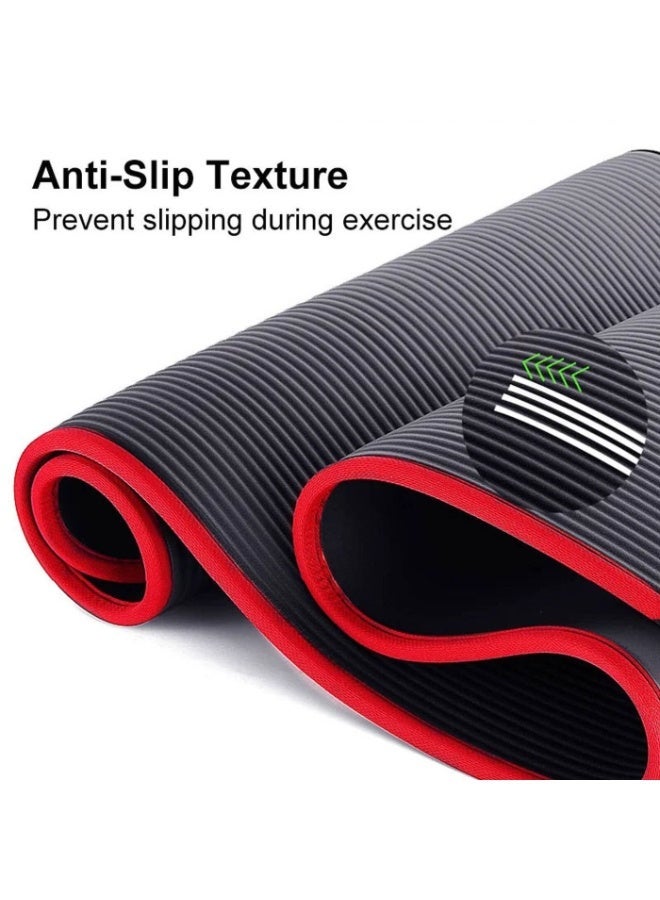 SportQ 10mm Non-Slip Yoga Mat, ideal for high-intensity workouts, Pilates, yoga, and many other home exercises - Image 3
