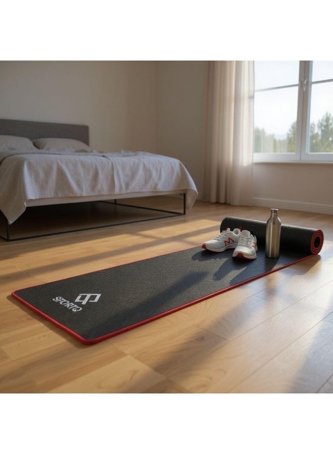 SportQ 10mm Non-Slip Yoga Mat, ideal for high-intensity workouts, Pilates, yoga, and many other home exercises - Image 2