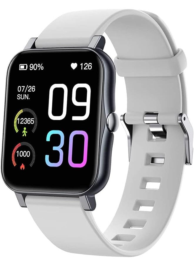 Fire-Boltt - Fire-Boltt 360 Pro Bluetooth Calling 360*360 Pro Display Smart Watch With Rolling Ui & Dual Button Technology, Spo2, Heart Rate & Temperature Monitoring With Local Music And Tws Pairing - Silver - Image 1