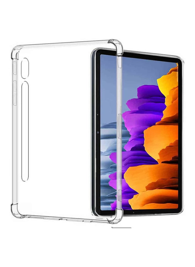 Wtech Premium Quality TPU With Bumper Corners Cover Case For Samsung Galaxy Tab S8 Plus 2022 SM-X800 / 806 12.4 Inch Clear - Image 2