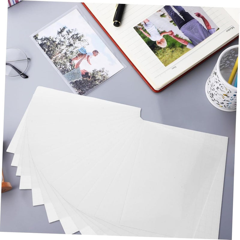 Cost saving user oriented build TEHAUX 50pcs Printable Photo Laminating Film Self Seal Laminating Sheets Photo Sticker Film Adhesive Global versatile design - Image 3