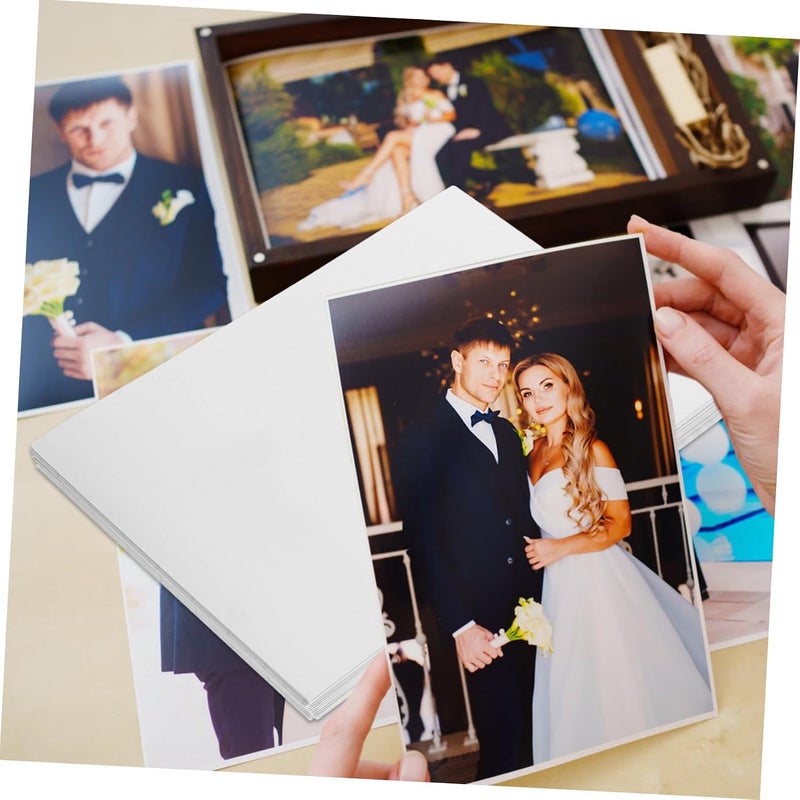 Cost saving user oriented build TEHAUX 50pcs Printable Photo Laminating Film Self Seal Laminating Sheets Photo Sticker Film Adhesive Global versatile design - Image 4